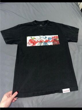 Diamond Supply Co Black Graphic Rose Logo Tshirt Size Small